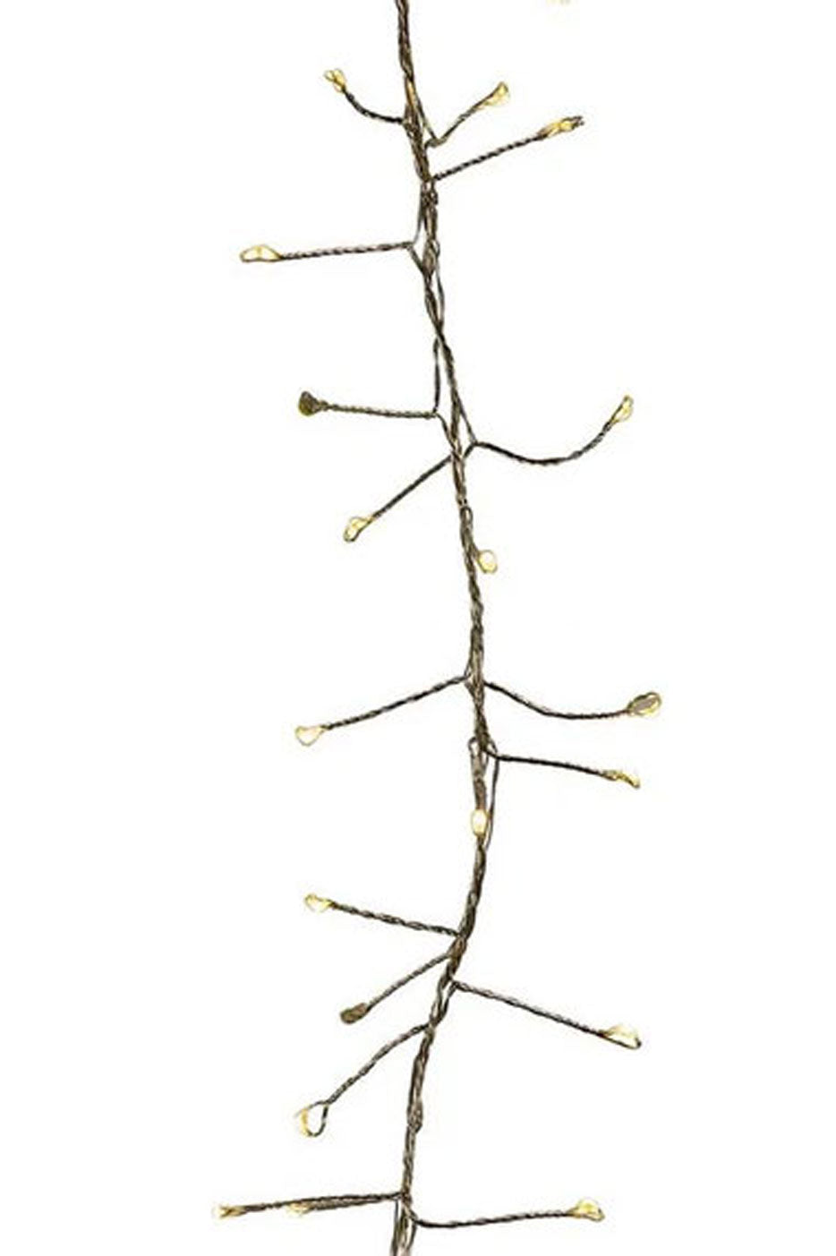 24Ft 720L Twiled Led Cluster Garland Warm White