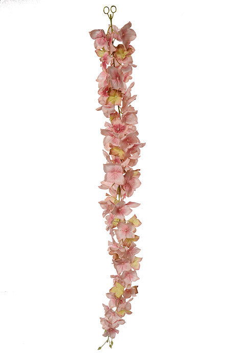 33" Hydrangea Garland Pink