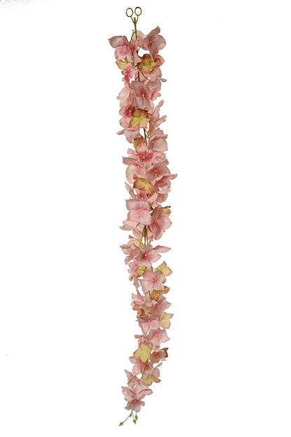 33" Hydrangea Garland Pink