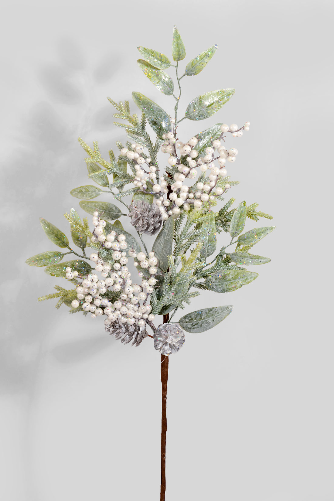 26" Olive Leaf Pine Pinecone Green
