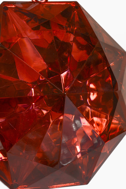 6.5" Jewel Ornament Burgundy