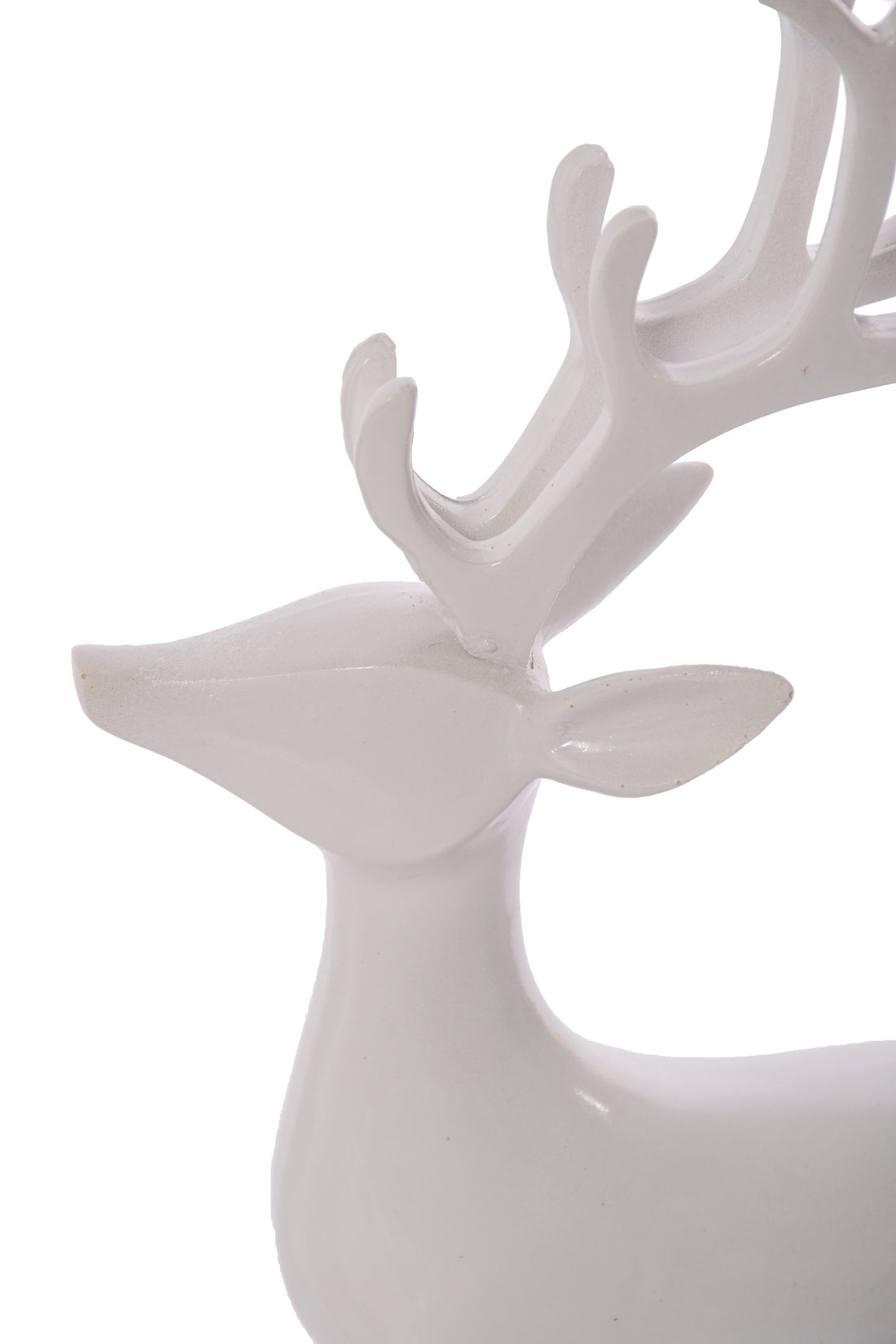 9.25" - 15.25" Reindeer White Set/2