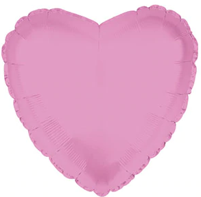 4.5" Foil Heart Balloon Pink Pkg/25