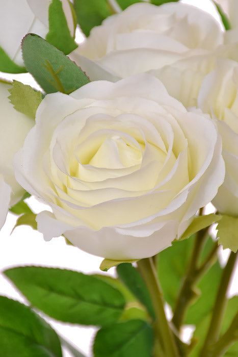 17.5&quot; Rose Bouquet Cream