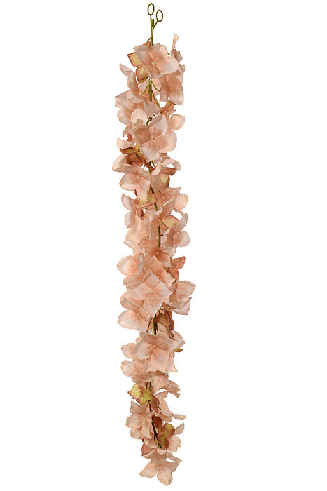 33" Hydrangea Garland Champagne