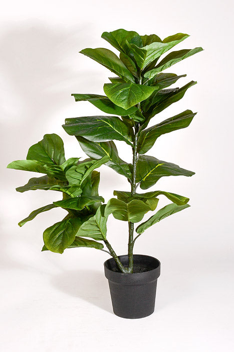 33" Artificial Fiddle Leaf Plant In Pot Green