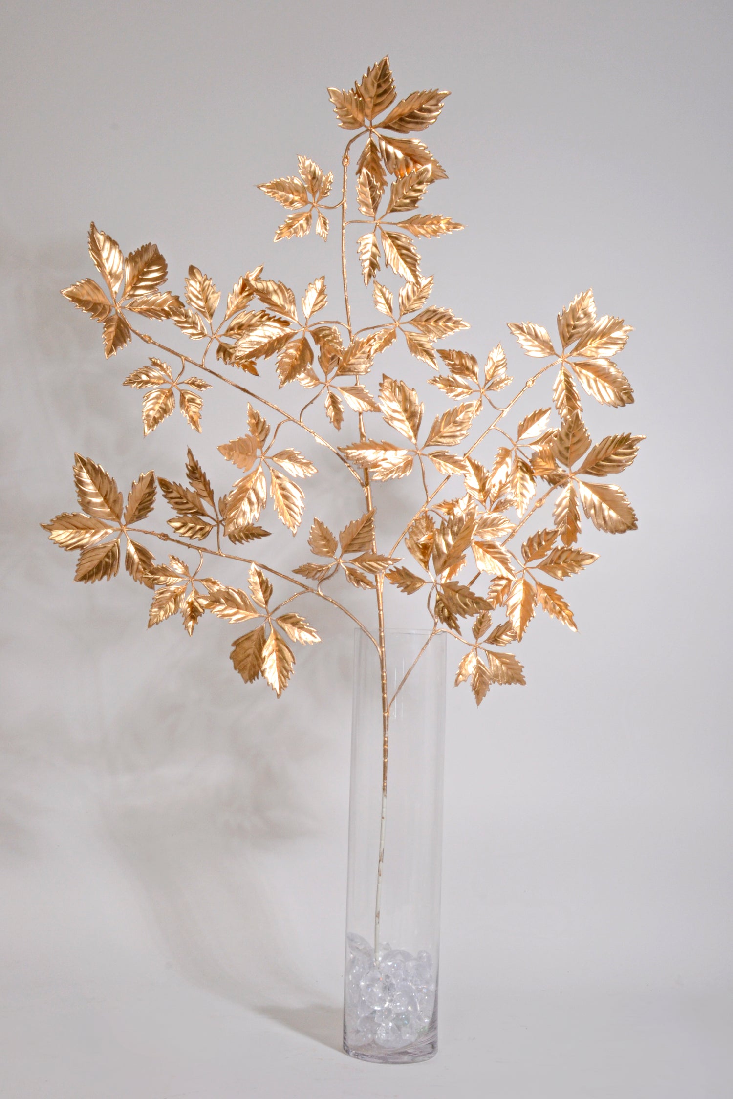 39.5" Metallic Maple Leaf Spray Gold