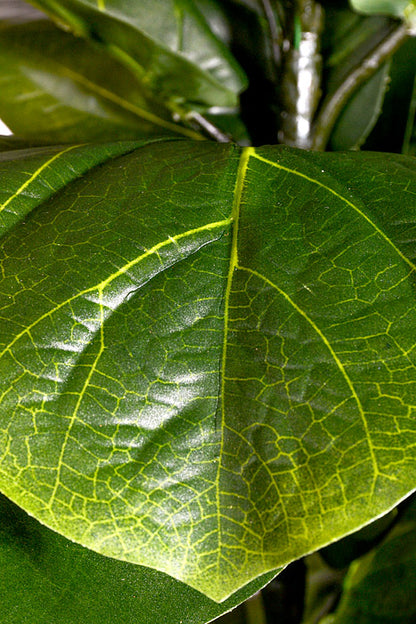 33" Artificial Fiddle Leaf Plant In Pot Green