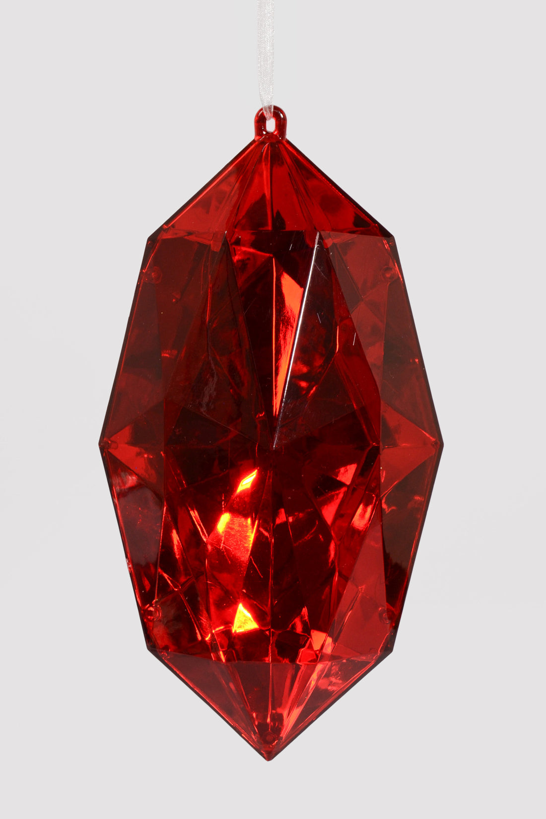 10" Jewel Ornament Red