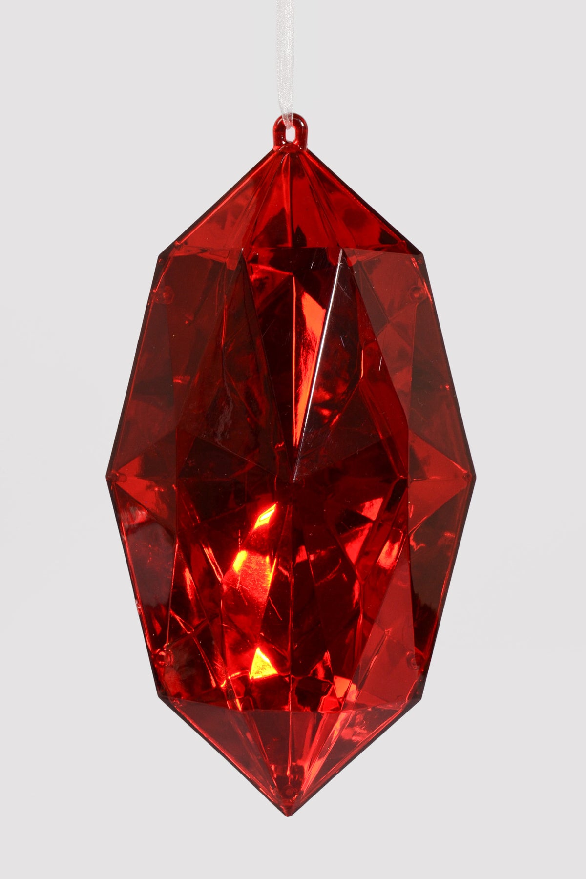 10" Jewel Ornament Red