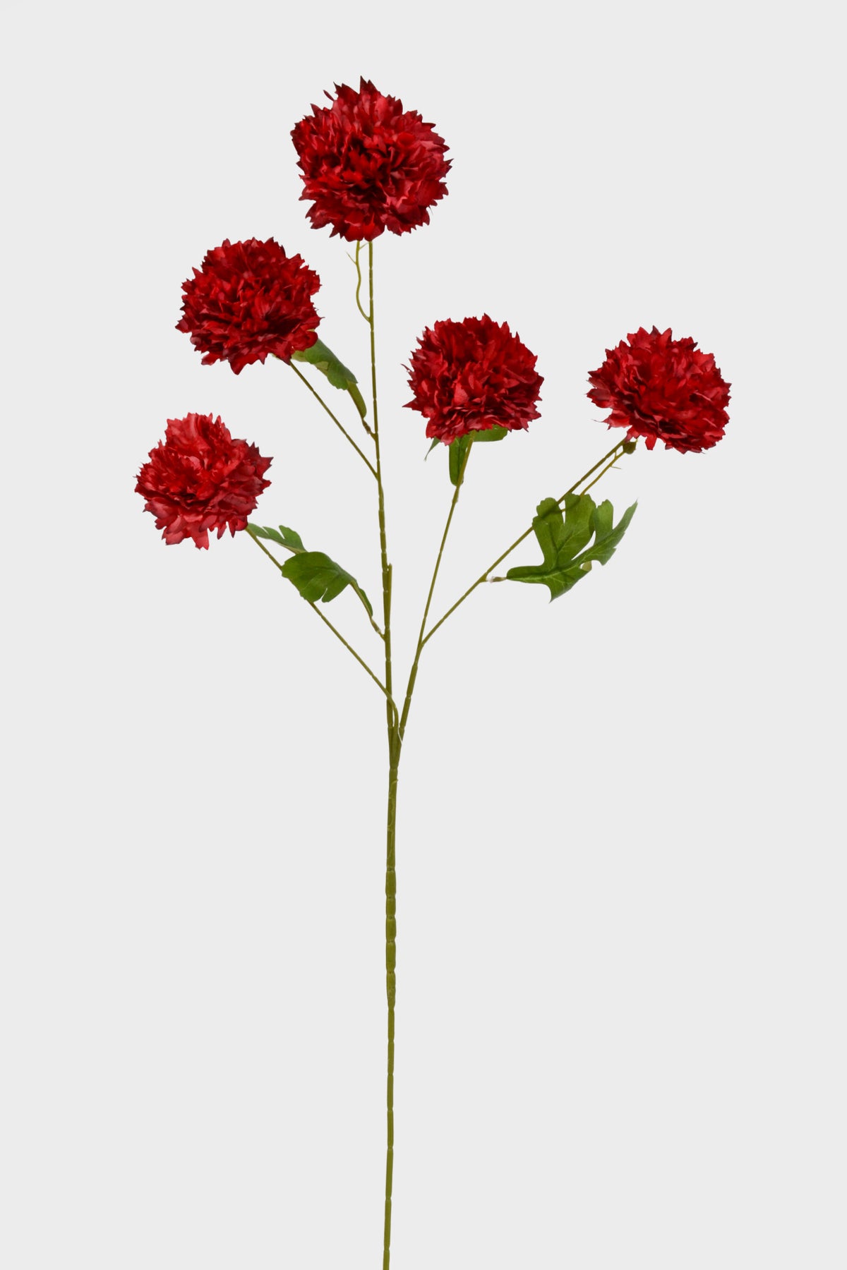33" Silk Peony Spray Dark Red