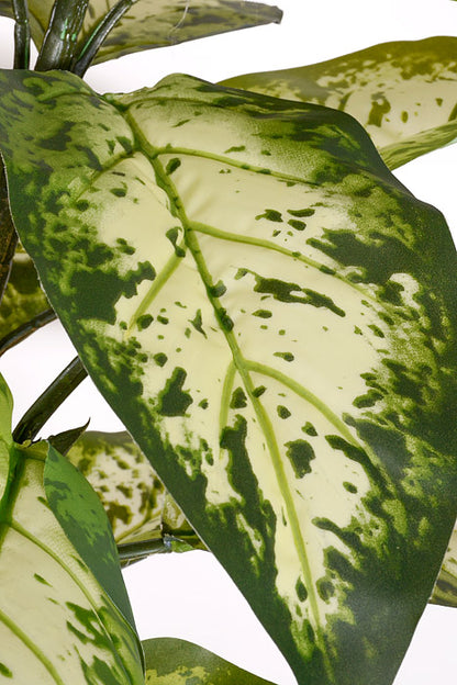 36" Artificial Dieffenbach Plant In Pot Green Variegated