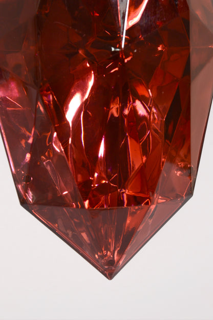10" Jewel Ornament Burgundy