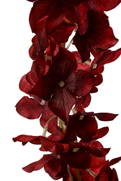 33" Hydrangea Garland Burgundy