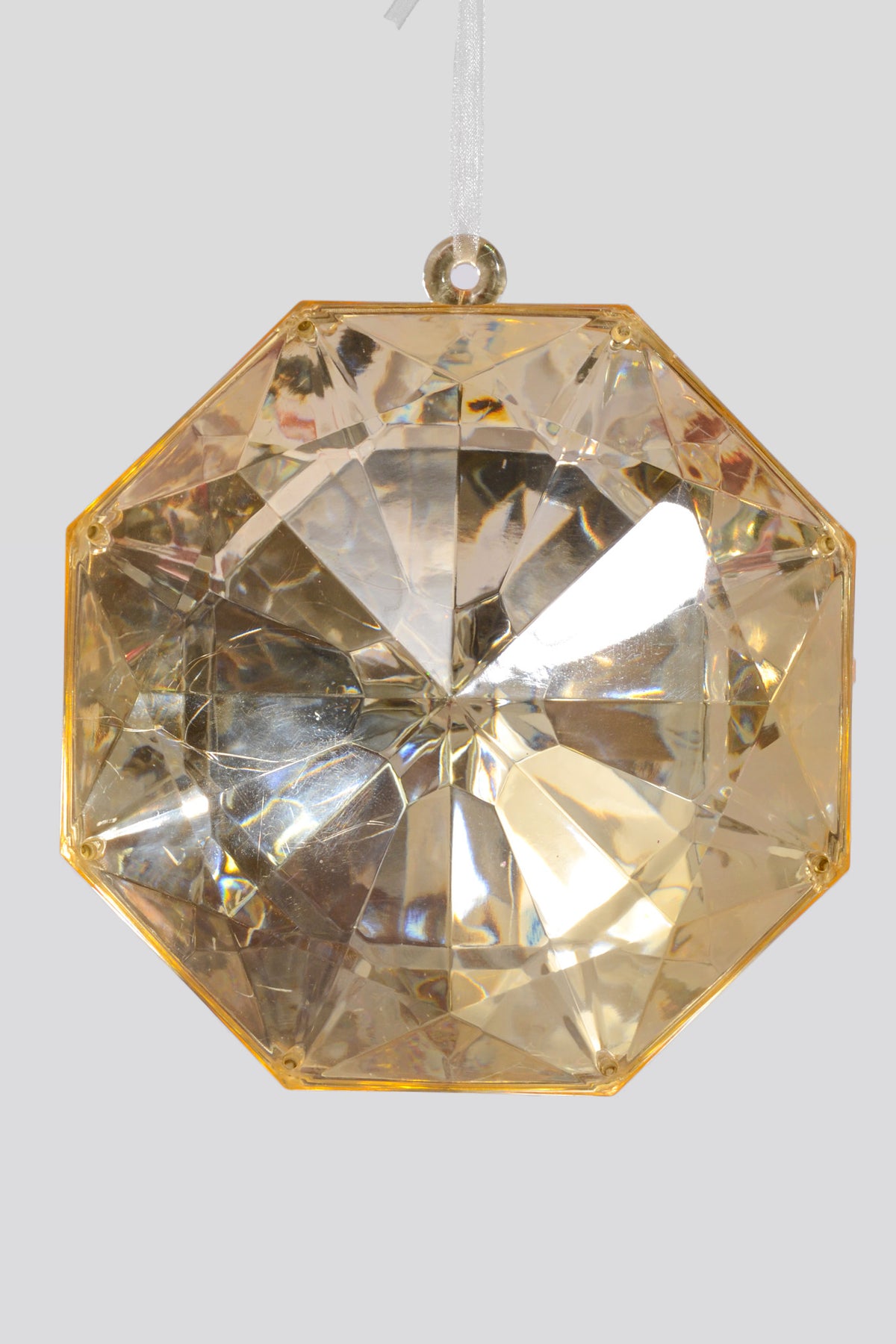 6.5" Jewel Ornament Gold