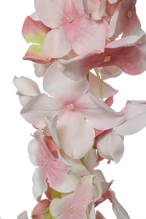 33" Hydrangea Garland Light Pink