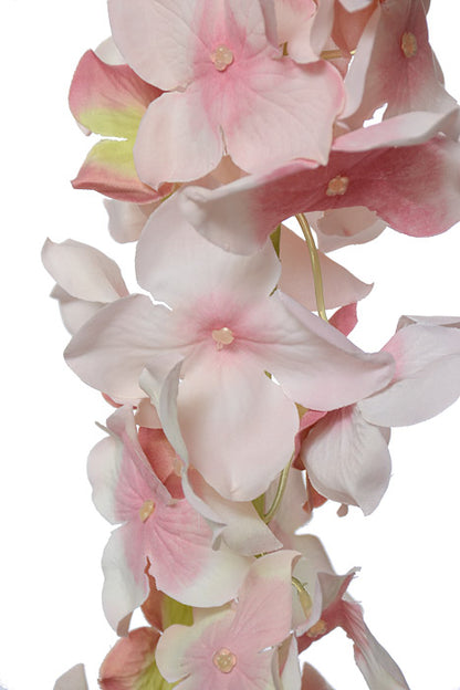 33" Hydrangea Garland Light Pink