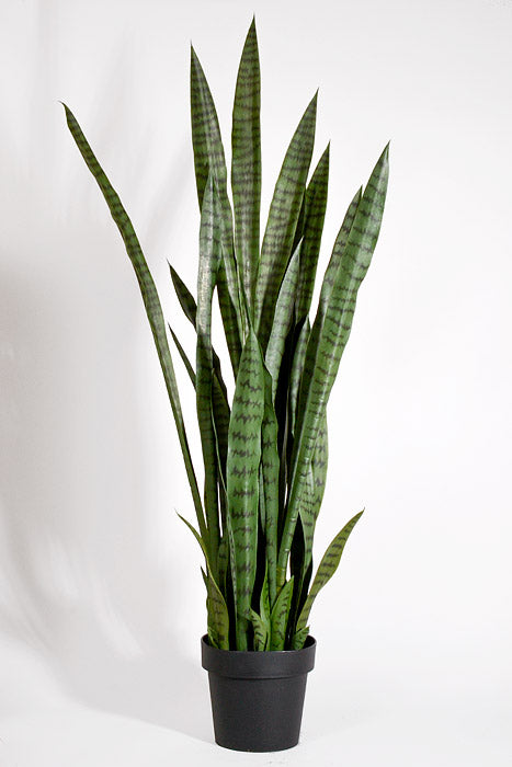 47" Artificial Sansevieria Plant In Pot Green