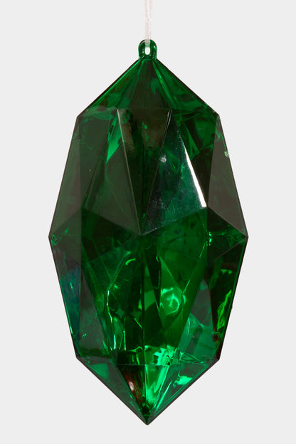 10" Jewel Ornament Green