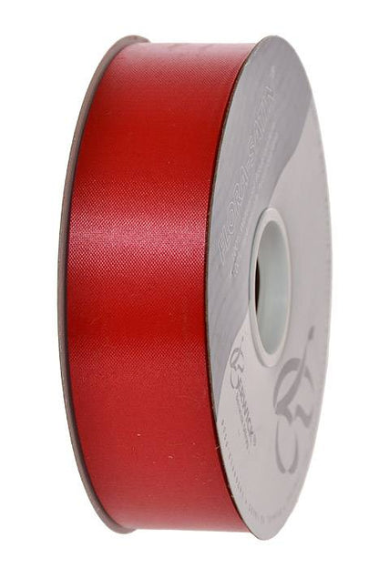 1-7/16" X 100 Yds Flora Satin Ribbon Hot Red