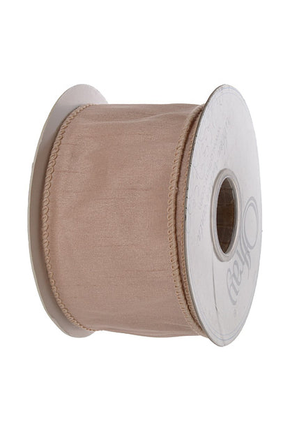 2-1/2" x 10Yds Anisha Wired Ribbon Pink Sand