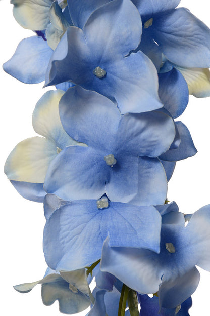 33" Hydrangea Garland Light Blue