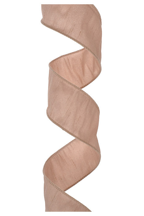 2-1/2" x 10Yds Anisha Wired Ribbon Pink Sand