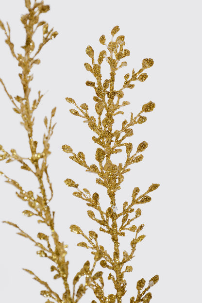 24" Glitter/ Sequin Artemesia Bush Gold