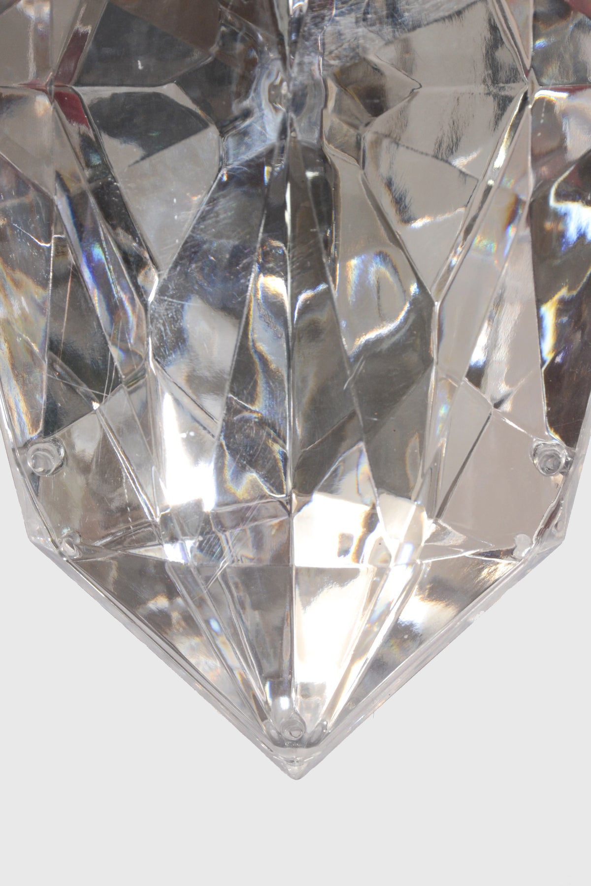 10" Jewel Ornament Silver