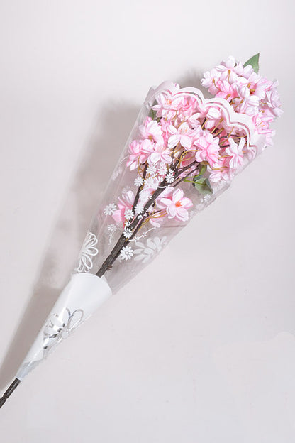 4.5" X 16" X 20" Printed Floral Sleeves White/Clear Pkg/50