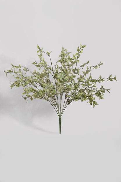 21" Tea Leaf W/Iced Bush Green