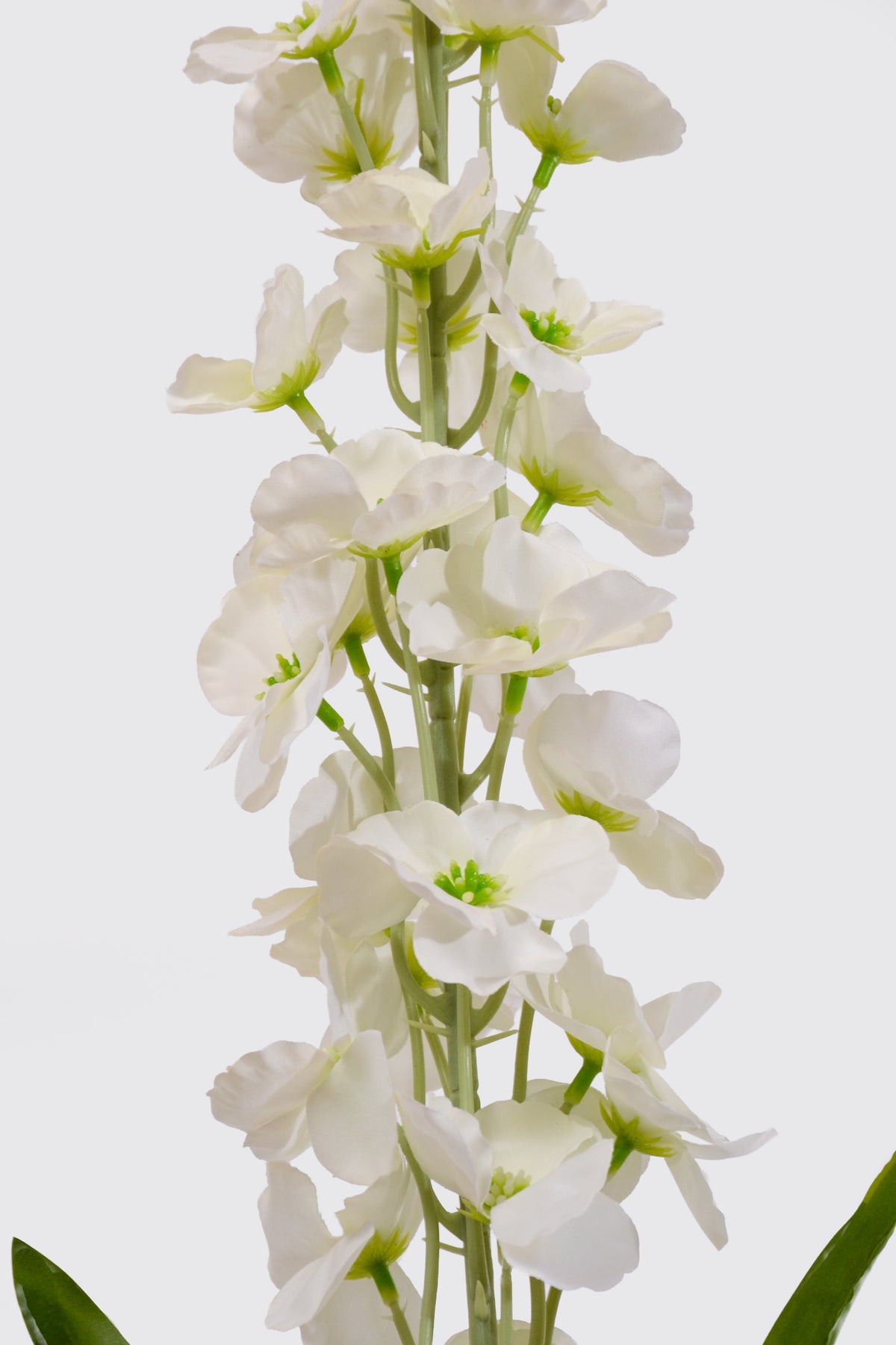 49" Silk Delphinium Spray White