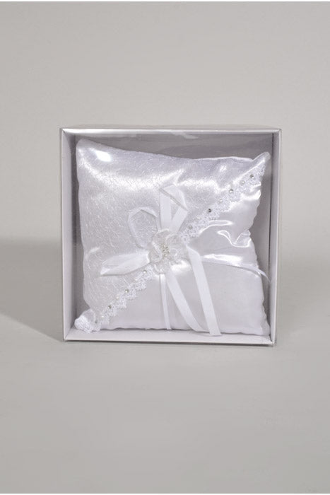 7" Ring Pillow White