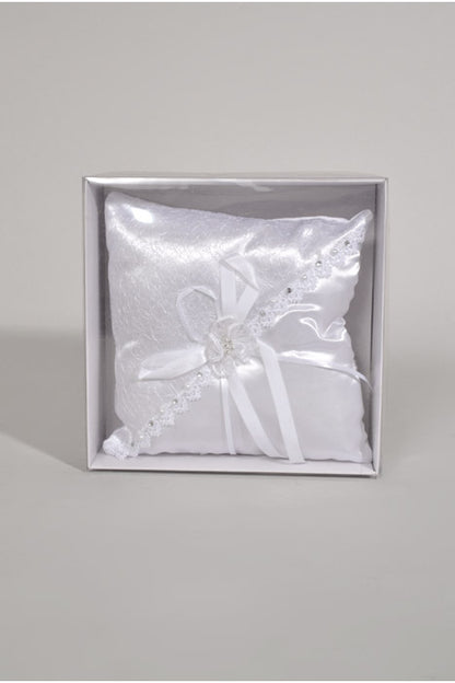 7" Ring Pillow White
