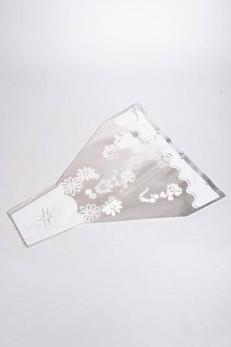 4.5" X 16" X 20" Printed Floral Sleeves White/Clear Pkg/50