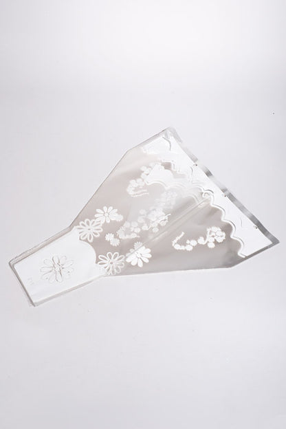 4.5" X 16" X 20" Printed Floral Sleeves White/Clear Pkg/50