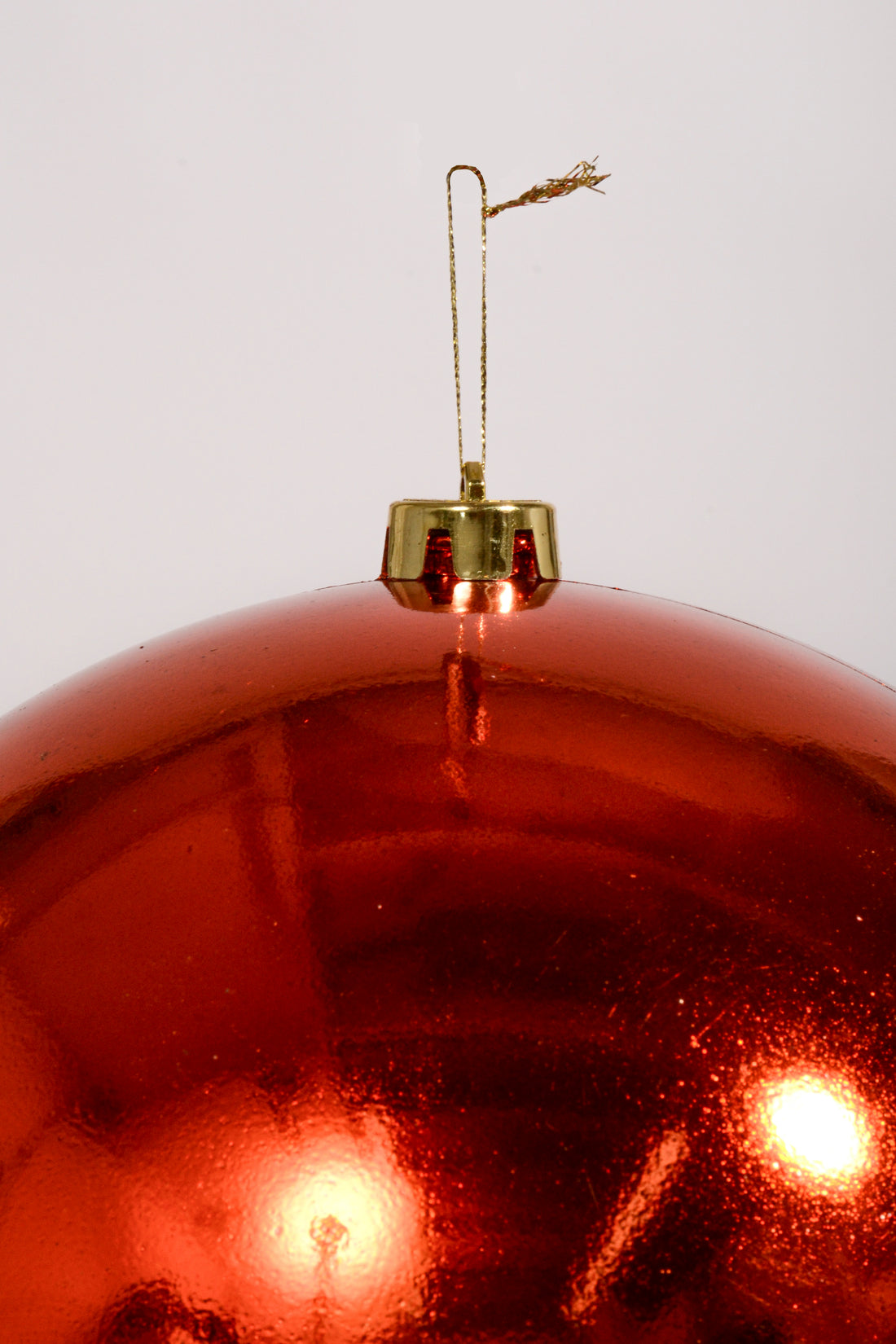 250Mm Shiny Plastic Ball Ornament Copper