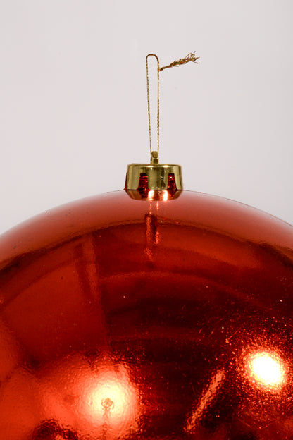 250Mm Shiny Plastic Ball Ornament Copper