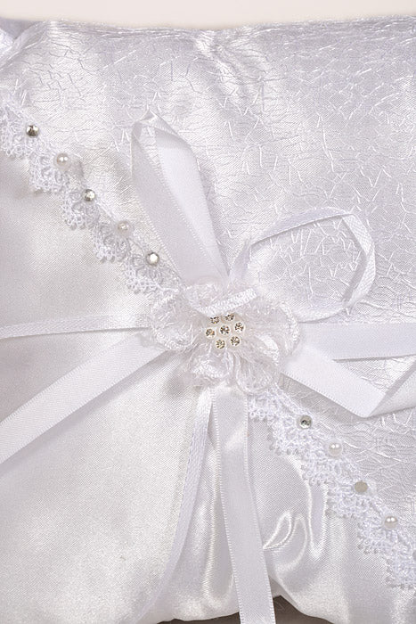 7" Ring Pillow White