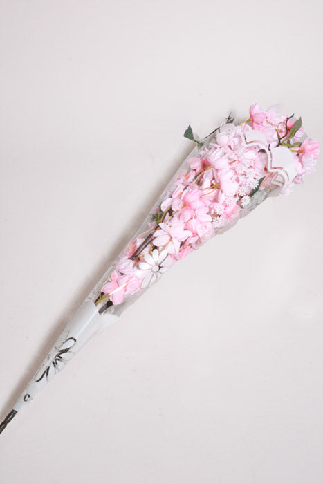 3.5" X 13.5" X 18.5" Printed Floral Sleeves White/Clear Pkg/50