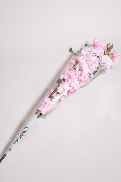 3.5" X 13.5" X 18.5" Printed Floral Sleeves White/Clear Pkg/50