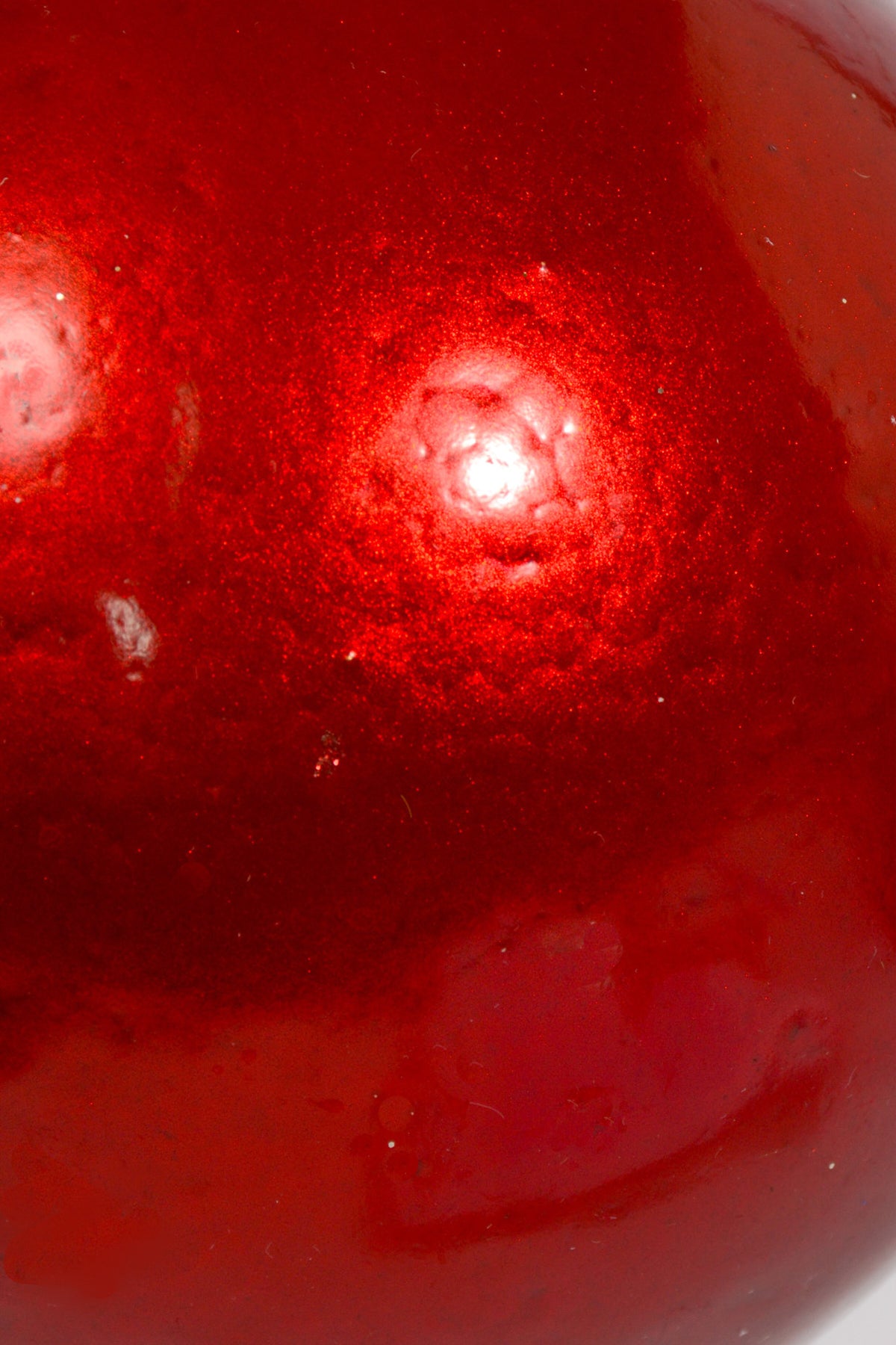 6" Gloss Ball Ornament Red