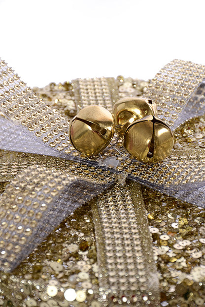 7.5"-10.5" Sequin Gift Box Champagne Set/3