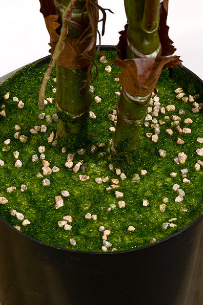 71" Artificial Monstera Leaf Tree In Pot Green