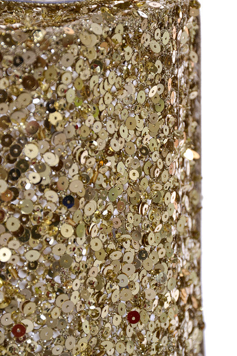 7.5"-10.5" Sequin Gift Box Champagne Set/3