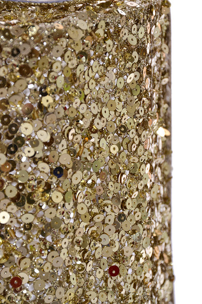 7.5"-10.5" Sequin Gift Box Champagne Set/3