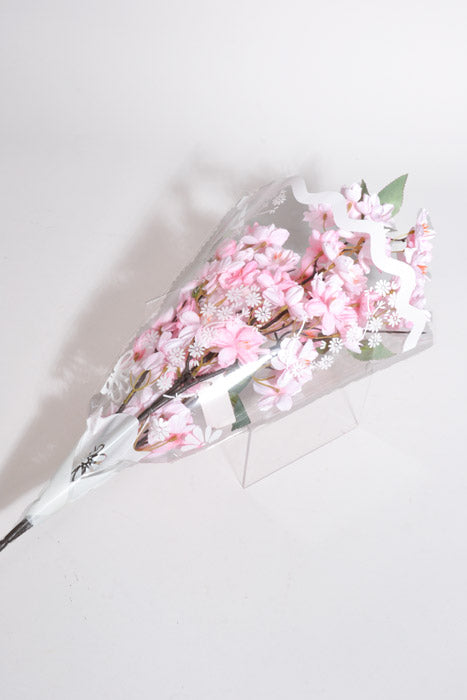 4&quot; X 13&quot; X 18&quot; Printed Floral Sleeves White/Clear Pkg/50