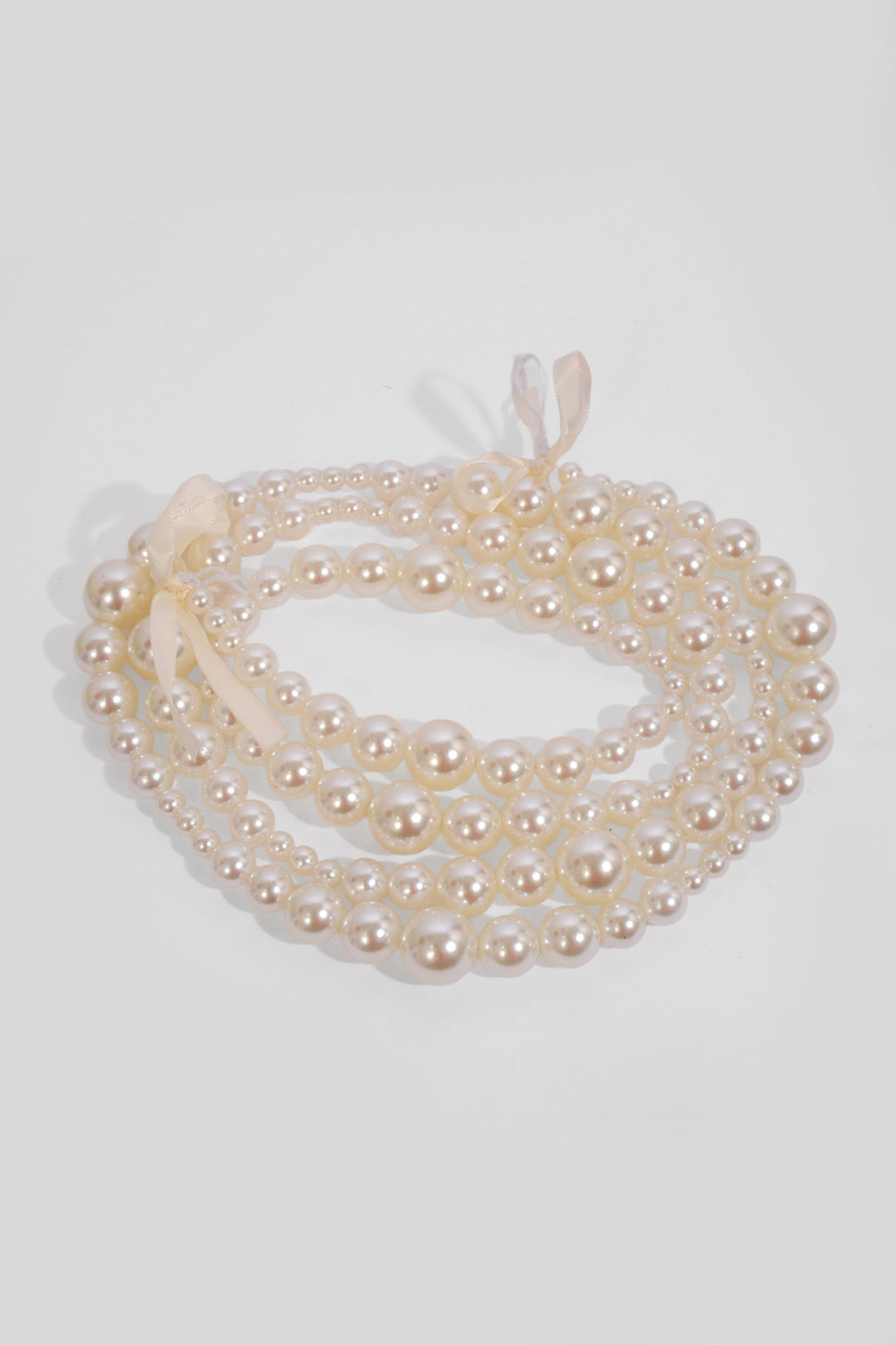 78" Pearls Garland White
