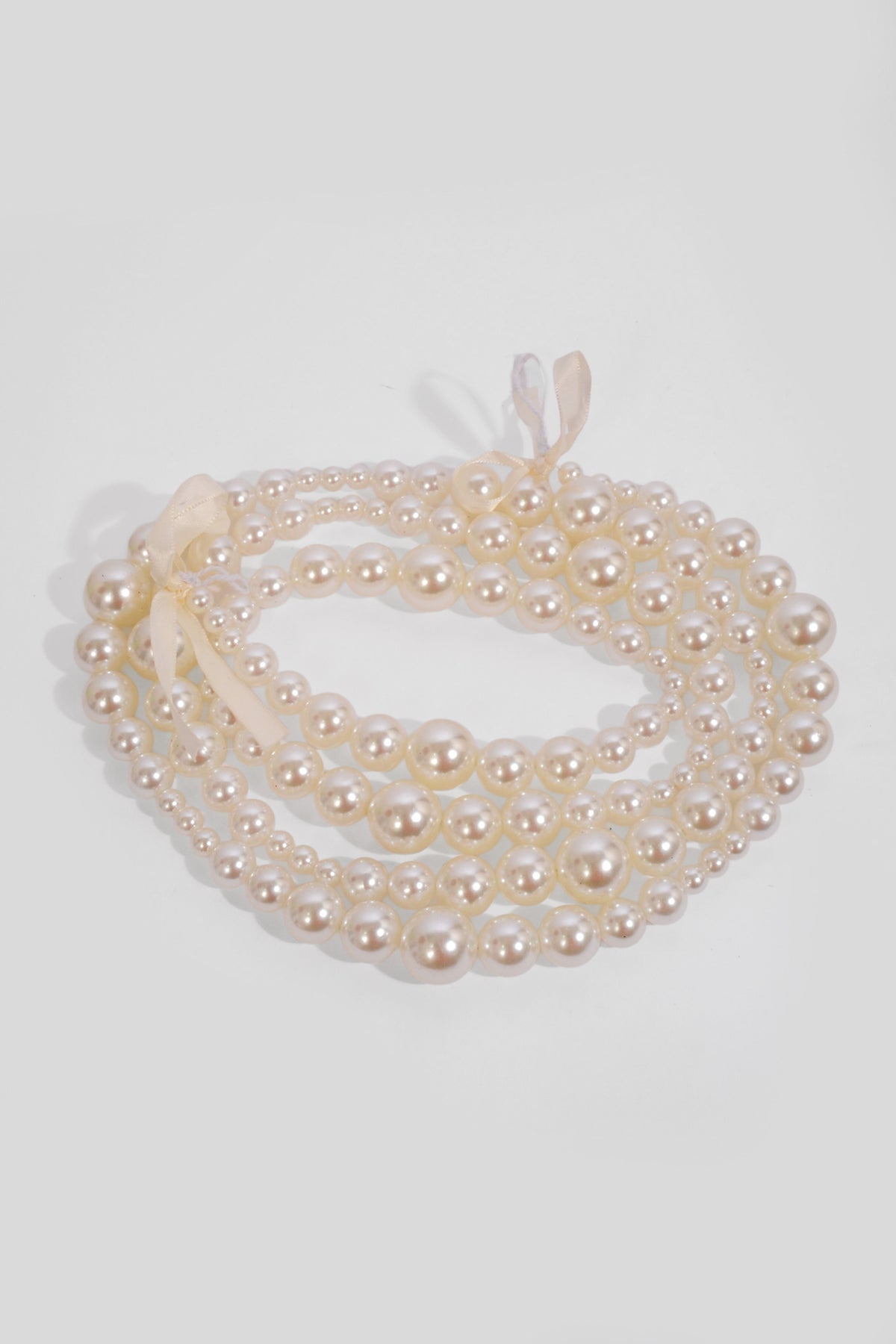 78" Pearls Garland White
