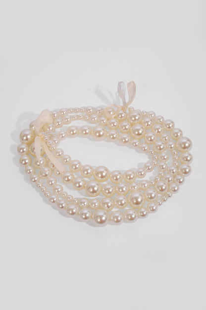 78" Pearls Garland White